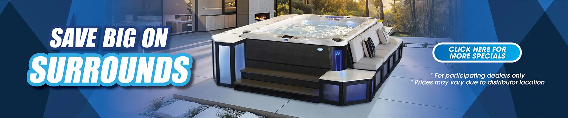 Calspas hot tub being used in a family setting - Westville